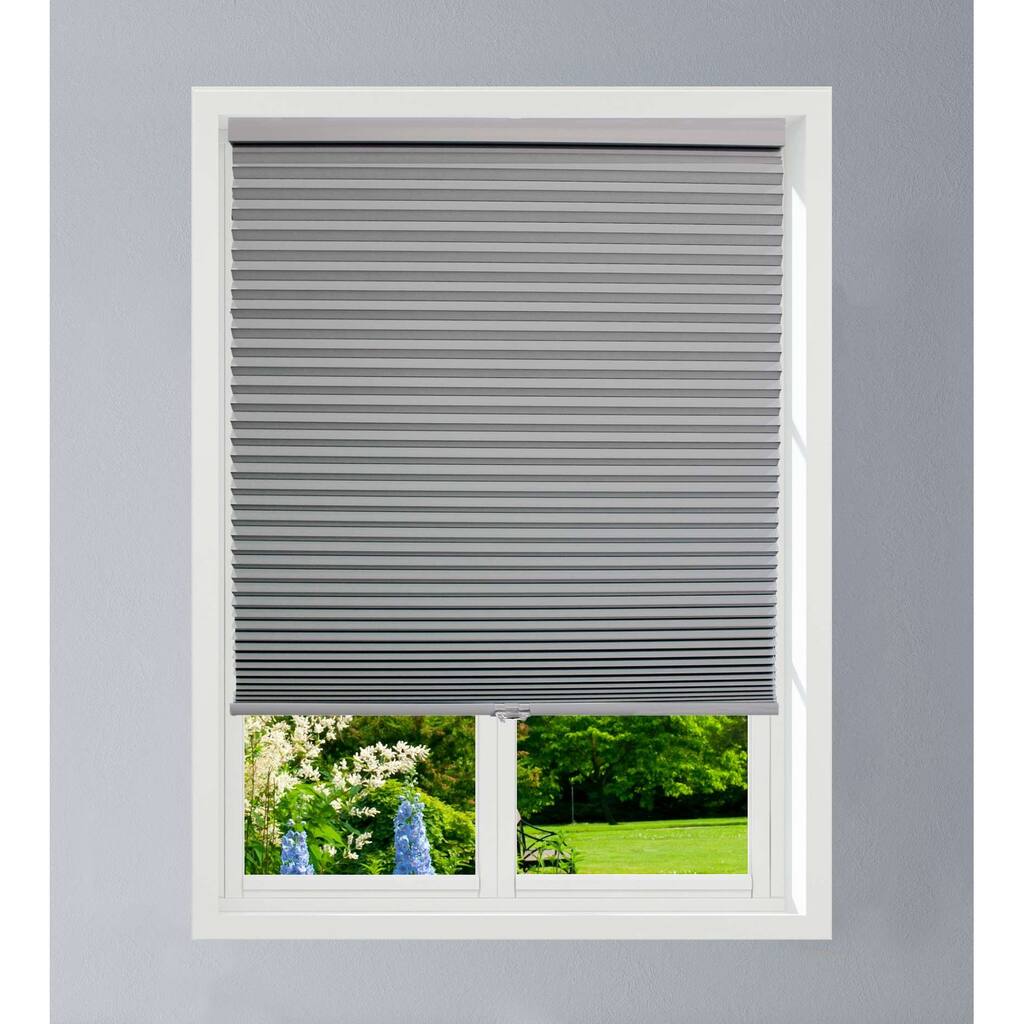 Linen Avenue Custom Cordless 28 to 29-inch Wide Platinum Blackout Cellular Shade