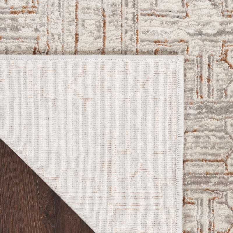 Nourison Desire Indoor Beige Geometric Area Rug