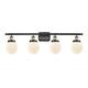 Option Matte White / Black Antique Brass Finish