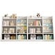 preview thumbnail 10 of 42, 4-Tier Kids Bookshelf with Storage Pockets,Toy Organizer Cabinet