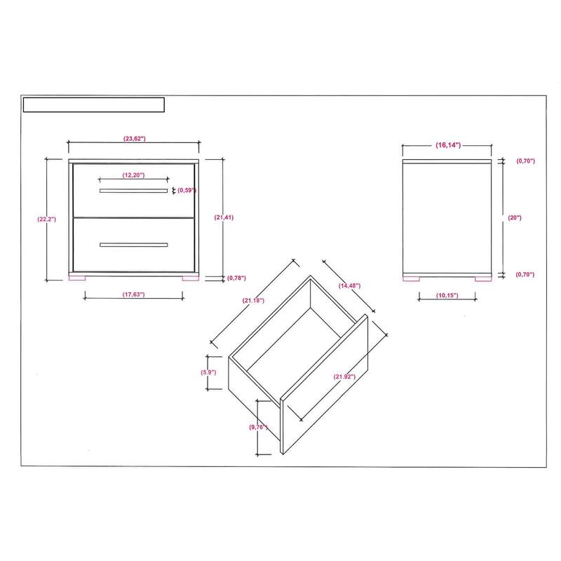Somette Napolitan Contemporary 4-Piece Bedroom Set in Timeless Gray
