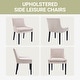 preview thumbnail 45 of 55, RENEWLINE Mid-Century Modern Corduroy Upholstered Dining Chairs with Solid Wood Legs