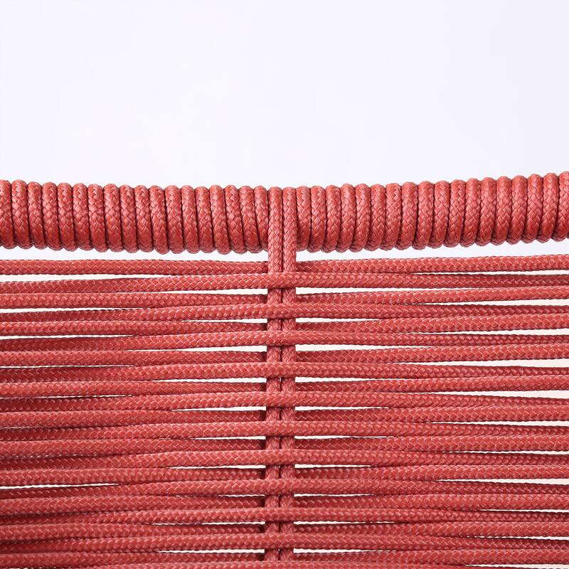 Clip Rope and Steel Indoor Outdoor Stack Dining Chairs - Set of 2