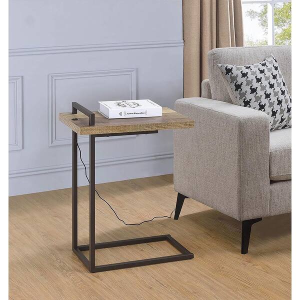 Amedeo Dark Bronze Metal Accent Table 33988432