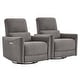 preview thumbnail 117 of 171, Spruce & Spring Asher Power Swivel Glider Recliner Metal-Fabric-Set of 2