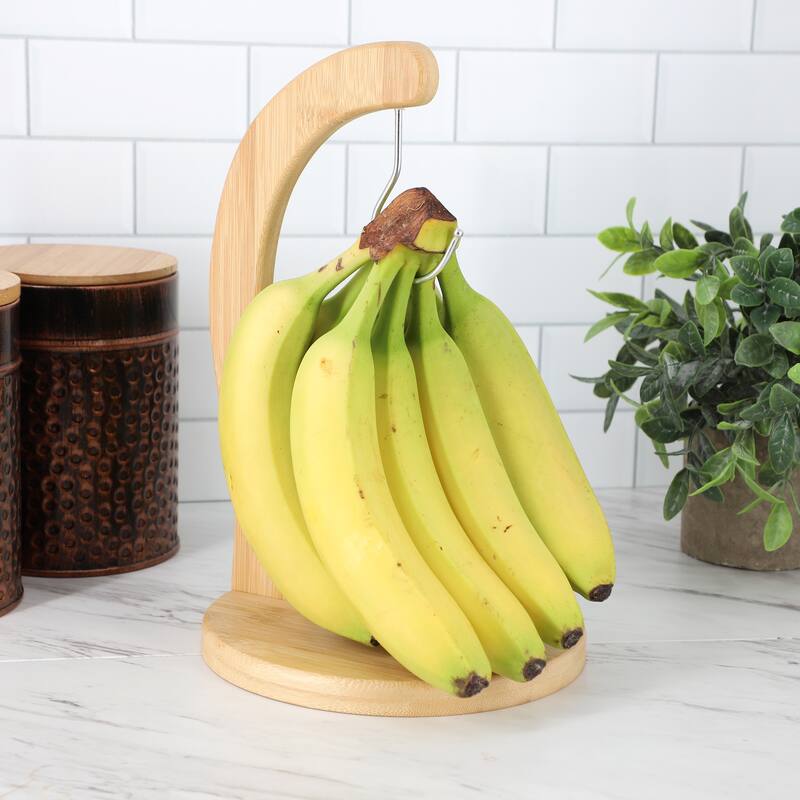 MegaChef Bamboo Wood Banana Hanger