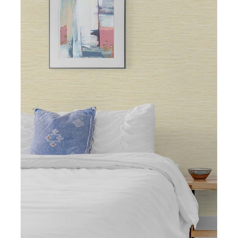 Stacy Garcia Home Saybrook Faux Rushcloth Peel and Stick Wallpaper