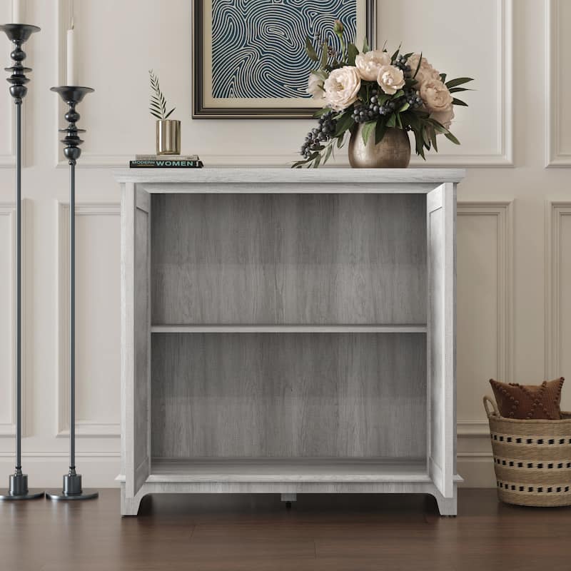 Elegant sideboard with 2 acrylic mirrored doors Sideboard and Buffet