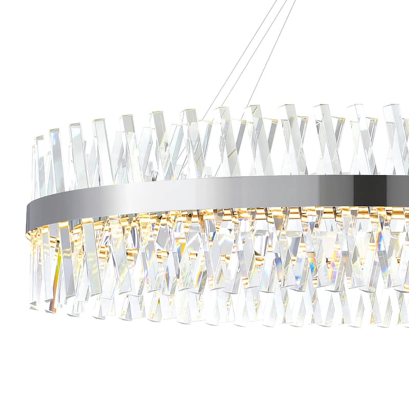 Glace Integrated LED Chrome Chandelier