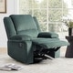 preview thumbnail 10 of 79, Vegan Leather Upholstered Push Back Manual Recliner Chair