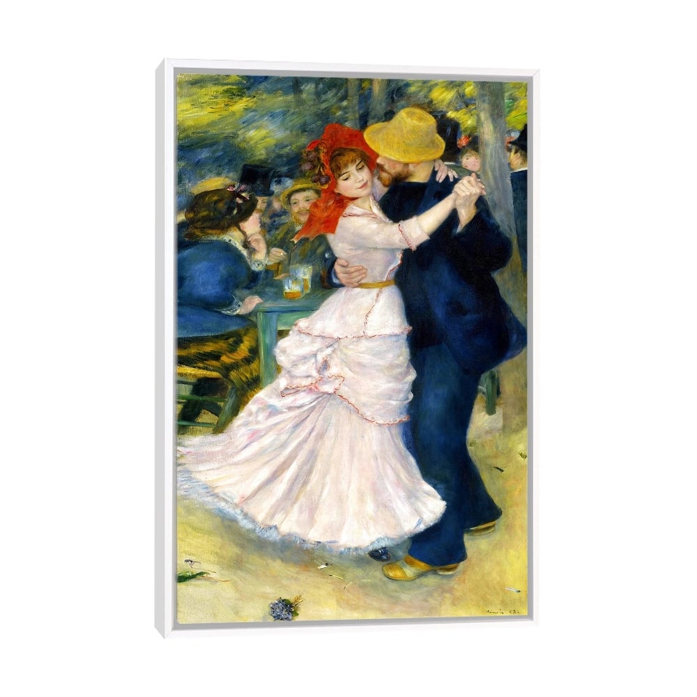 iCanvas "Dance at Bougival" by Pierre-Auguste Renoir Framed Canvas Print