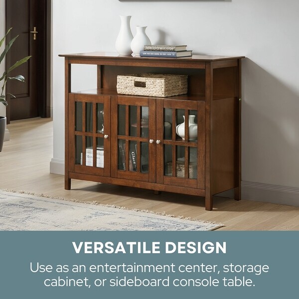 Convenience Concepts Big Sur Deluxe TV Stand with Storage Cabinets