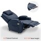 preview thumbnail 13 of 44, Mcombo Electric Power Recliner Chair with Massage and Heat,USB Charge Ports,Side Pockets and Cup Holders,Faux Leather 7050