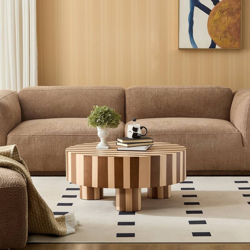 Round Wood Coffee Table
