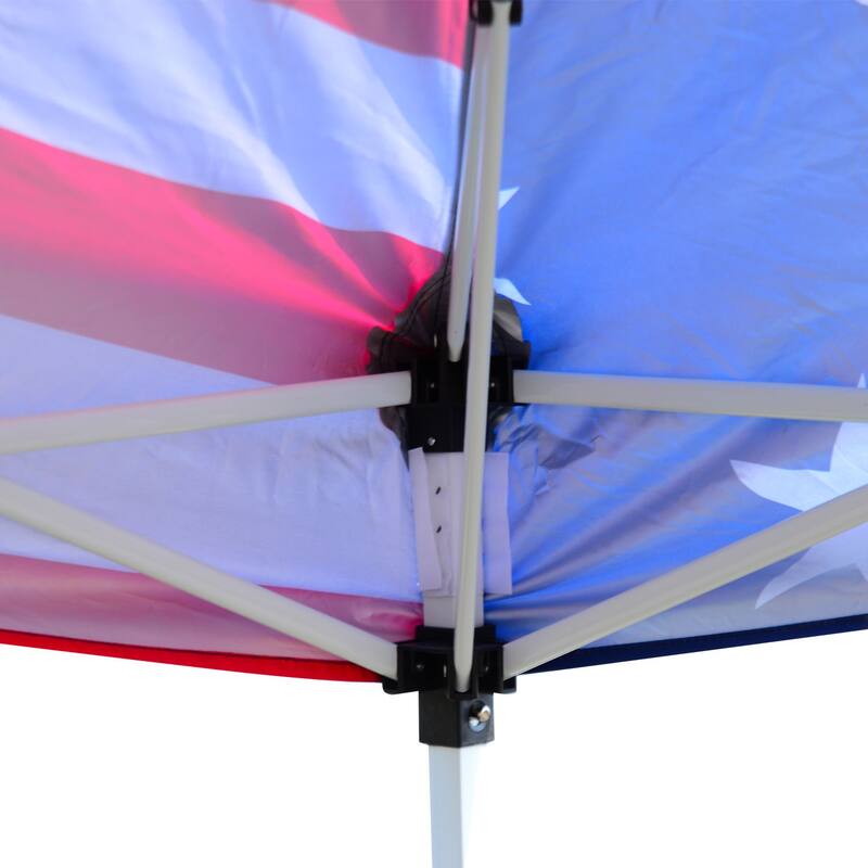 Outsunny Pop-up Canopy 10' x 10' Vendor Tent w/ Removable Mesh Walls