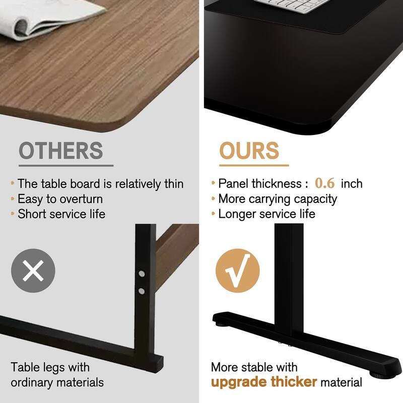 Futzca Height Adjustable Electric Standing Desk, Computer Office Desk