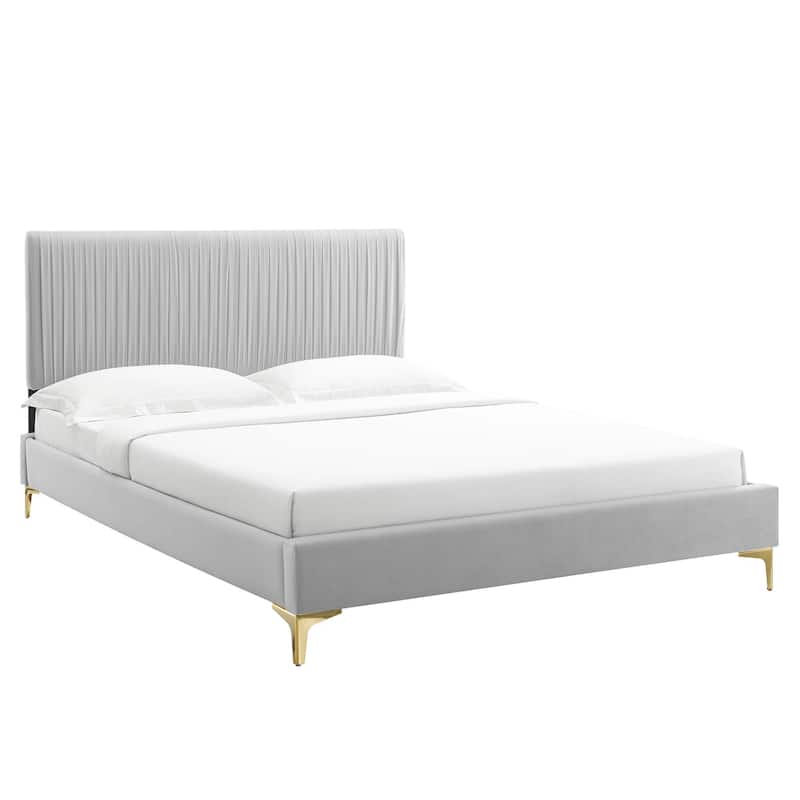 Peyton Performance Velvet Full Platform Bed