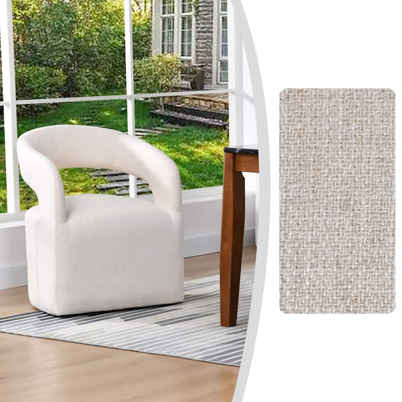 Modern 25" W Open Back Barrel Arm Chair with Caster