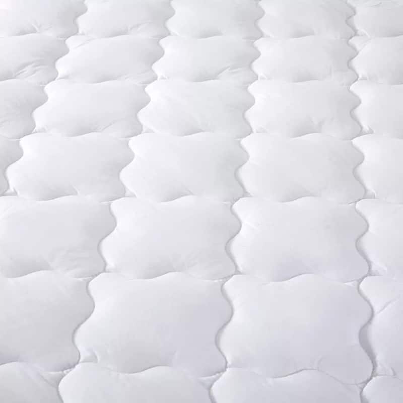 3"& 4" Ultra Thickness Fitted Down Alternative Fiber Mattress Topper with Elastic Deep Strape