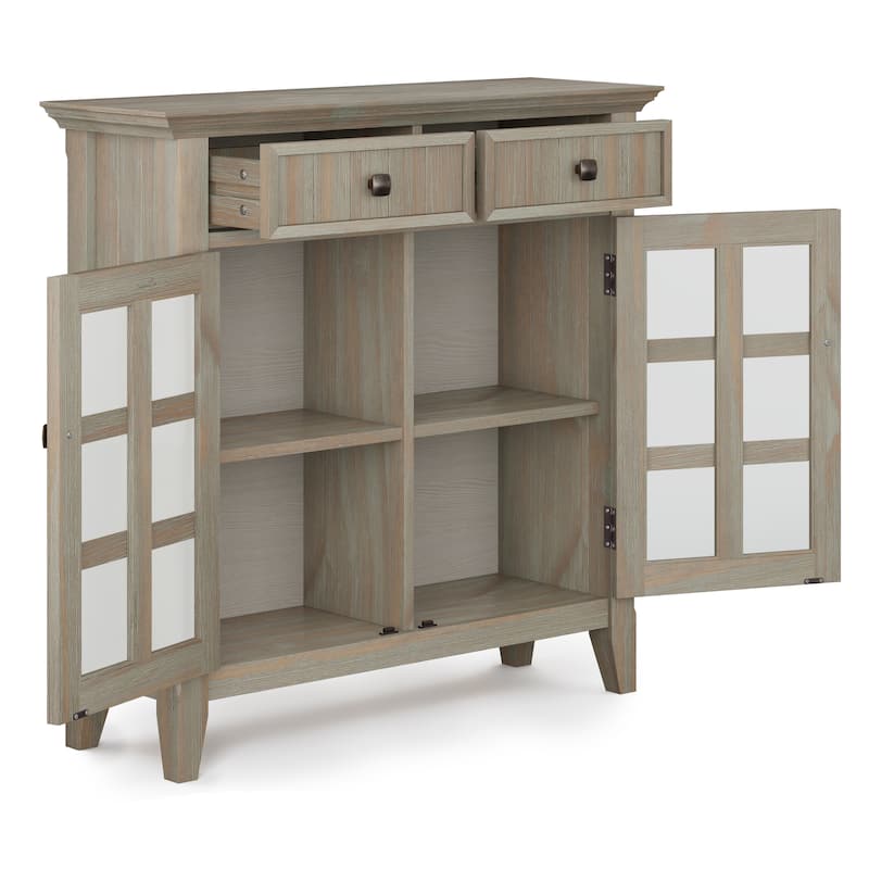 WYNDENHALL Normandy SOLID WOOD Entryway Storage Cabinet