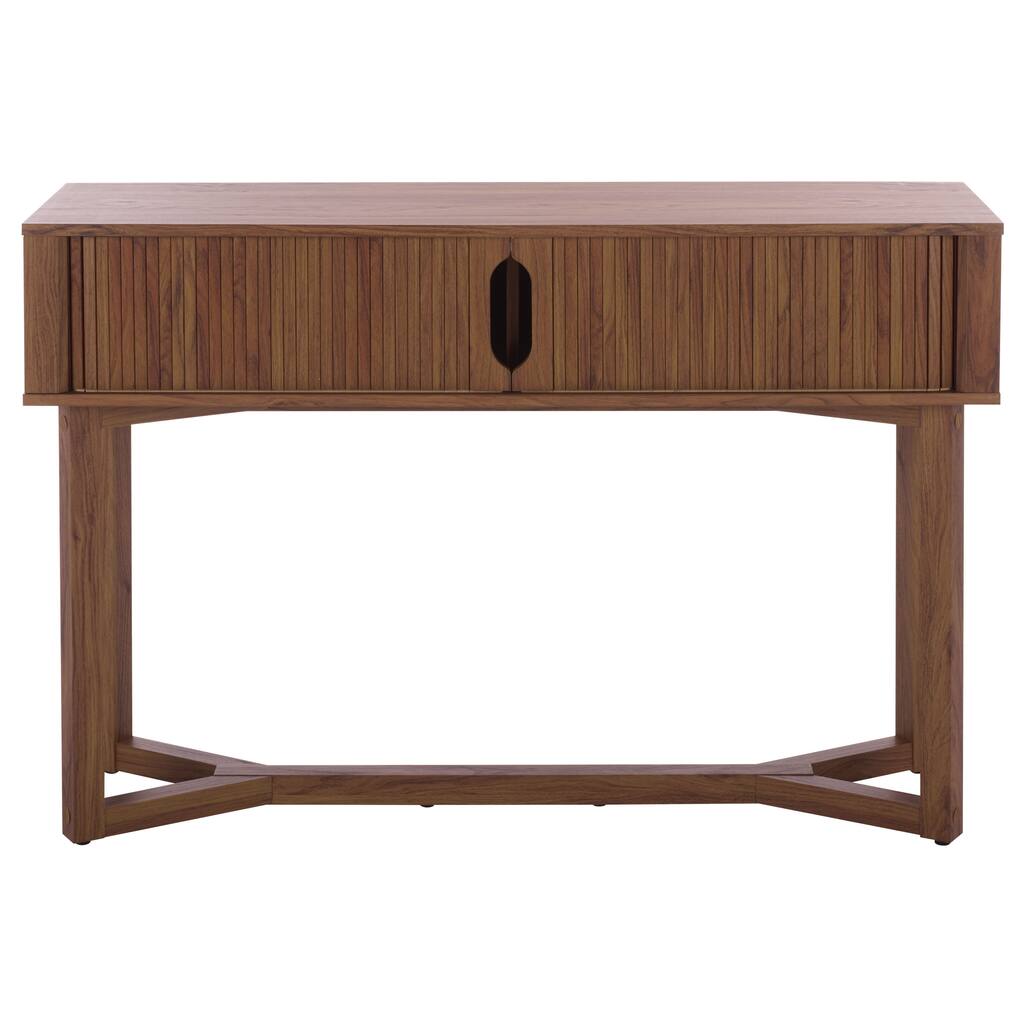 SAFAVIEH Home Ilyum Tambour Door Console Table - 47"W x 14"D x 32"H