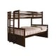 preview thumbnail 25 of 30, Rola Mission Solid Wood Detachable Bunk Bed by Furniture of America Twin XL over Queen - Espresso Bed Only (No Trundle)