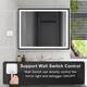 Wall Mounted Back Light Bathroom Framed LED Mirror Anti- Fog With Dimmable Light Touch Sensor And Memory Function