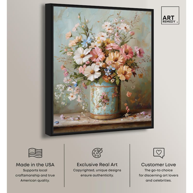 Verse in Violets Canvas by Art Remedy