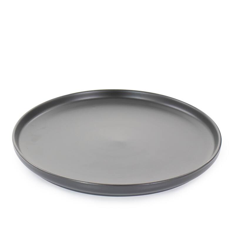 Milan Sleek Black 20 Piece Stoneware Dinnerware Set