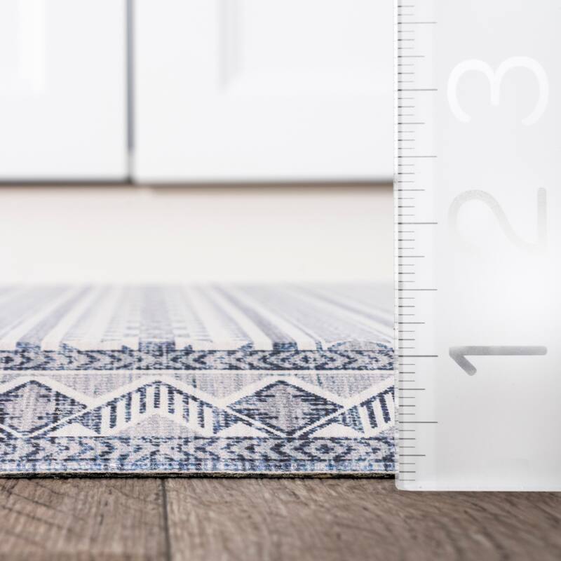 Nuloom Southwestern Bordered Kitchen or Laundry Comfort Mat