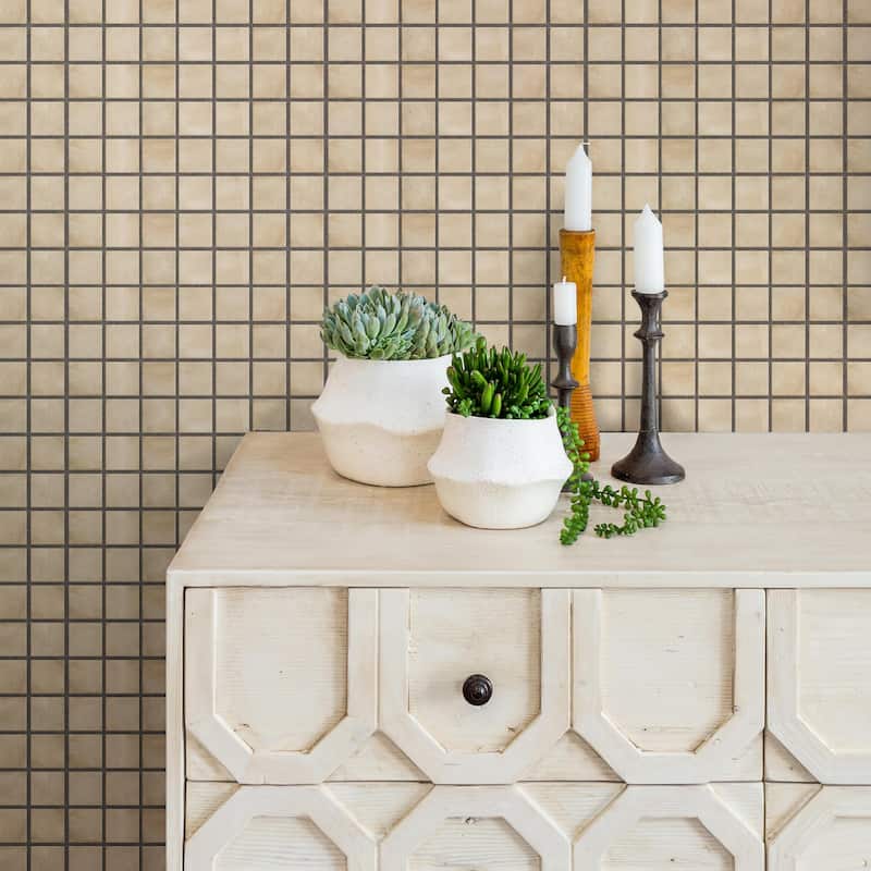 Merola Tile Laverton Taco Beige 1-5/8" x 1-5/8" Porcelain Floor and Wall Tile - Beige