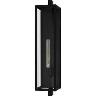 Matte Black Outdoor Wall Lantern from the Dale Collection