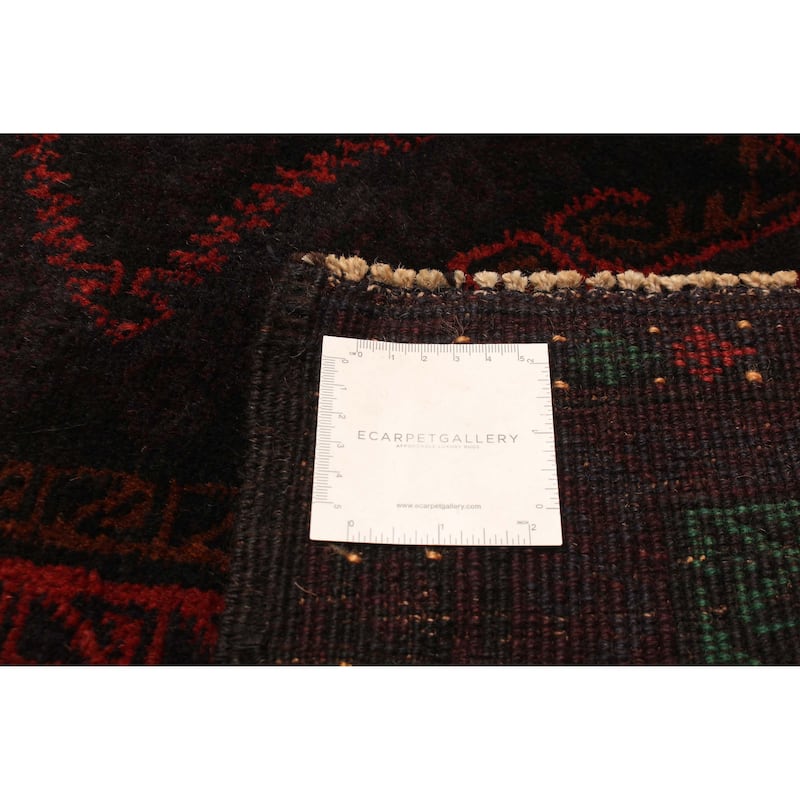 ECARPETGALLERY Hand-knotted Baluch Dark Navy Wool Rug - 3'5 x 5'9