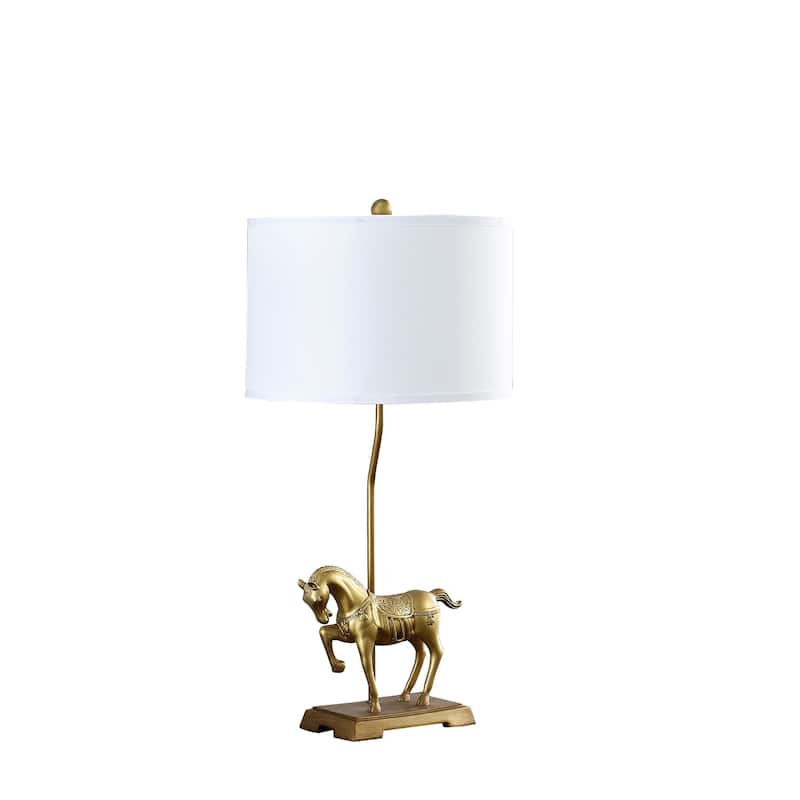29.5 In. Gold Royal Horse Resin Table Lamp - On Sale - Bed Bath ...
