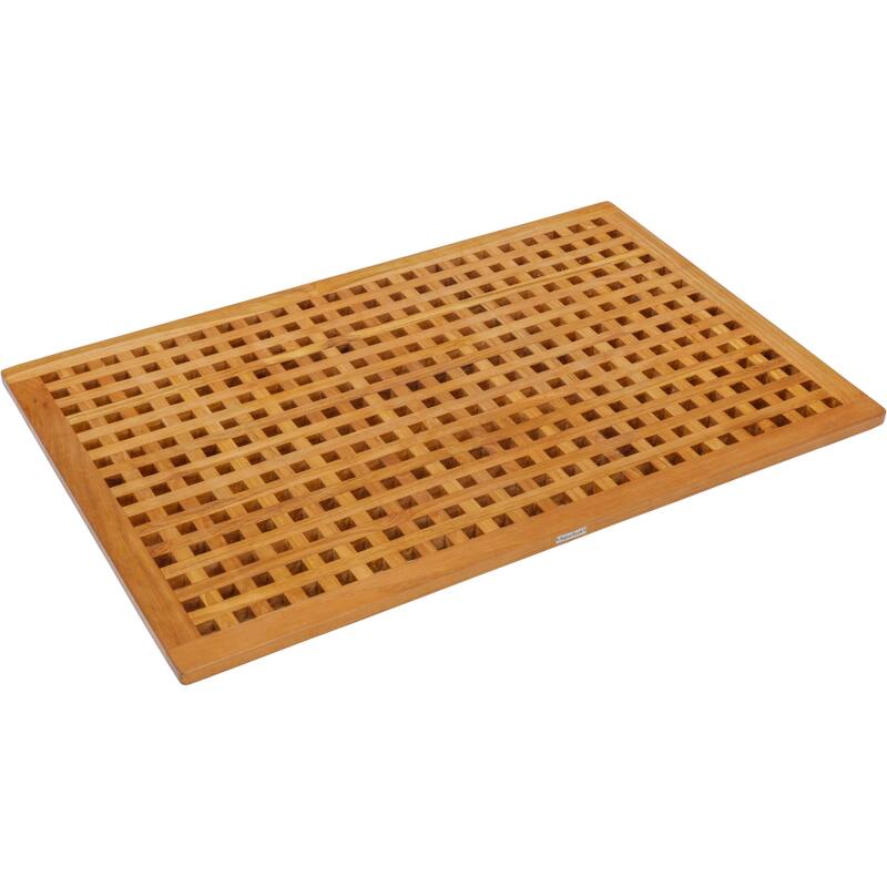 Grate Kitchen Anti-Fatigue Teak Floor Mat - 36" x 24" - Teak Oil