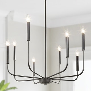 Modern Farmhouse 8-Light Chandelier Classic Candle Lights for Dining Room
