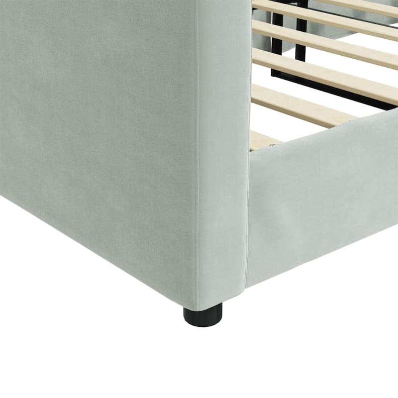 vidaXL Day Bed Upholstered Sofa Bed Daybed for Bedroom Living Room Velvet