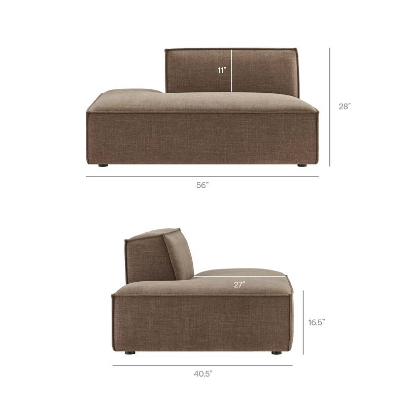 Restore 2-Piece Performance Fabric Upholstered Modular Loveseat