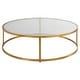 preview thumbnail 5 of 4, Uttermost Radius Modern Circular Coffee Table - 48"W x 15"H x 48"D