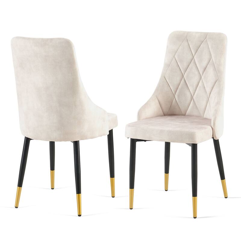 Dining Chairs Set of 2 Living Room Chair Modern Kitchen Armless Side Chair