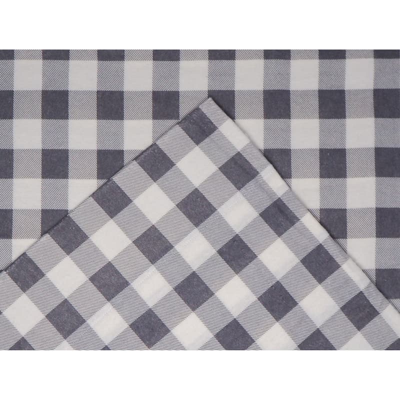 Pointehaven 180 GSM Cotton Flannel Cotton Flannel Oversized Duvet Set