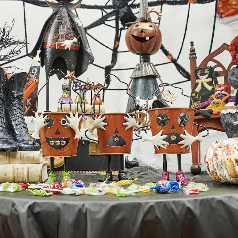 Ghastly Halloween Treat Candy Bucket A/3 - Set of 3