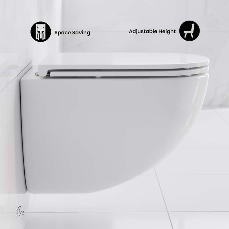St. Tropez Wall Hung Toilet Bowl, White