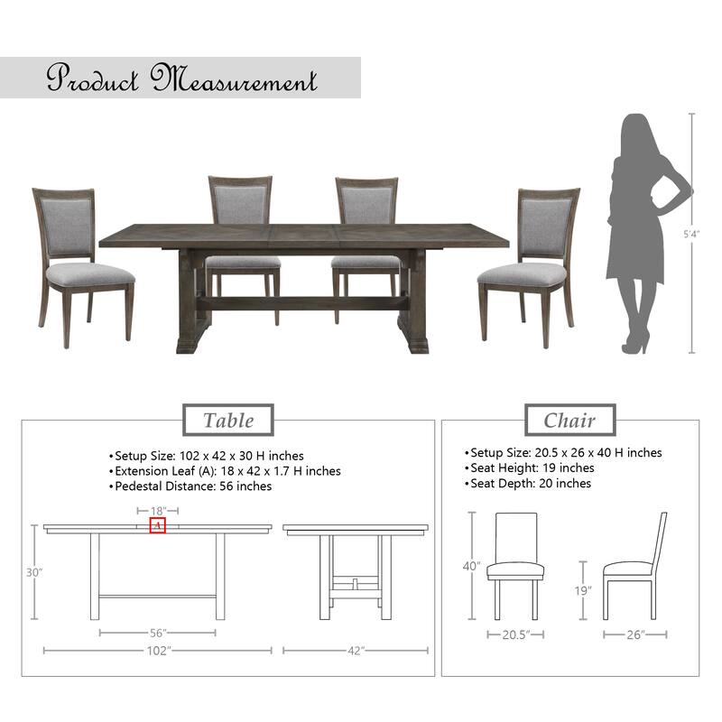 Grayling Downs 5-Piece Dining Set