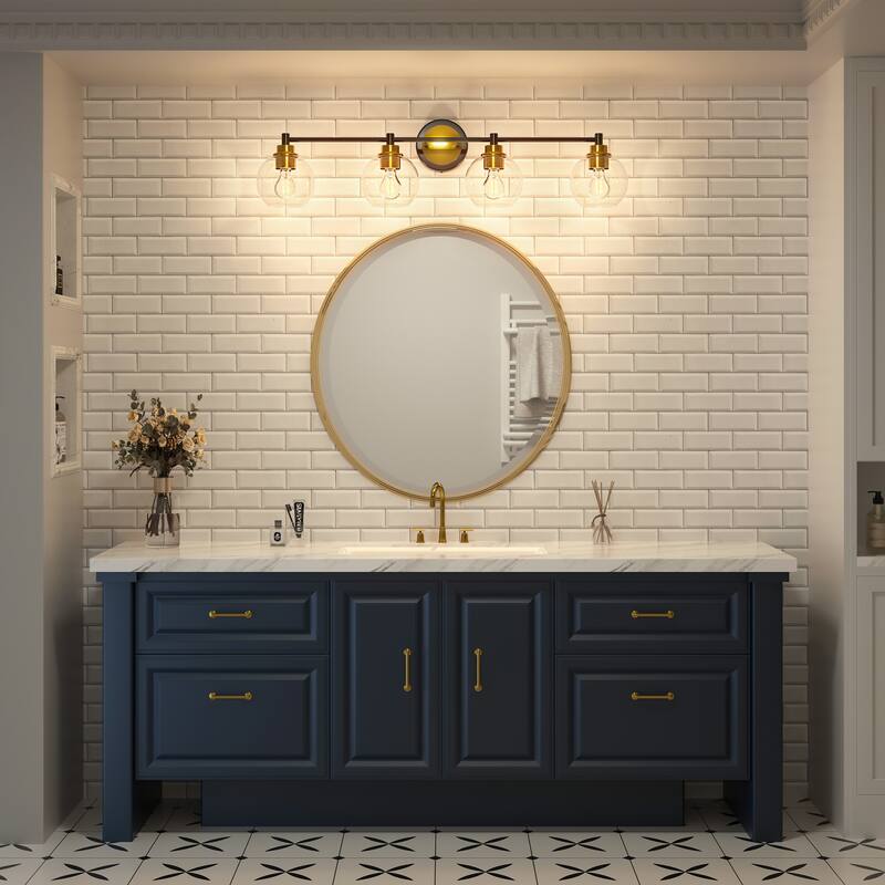 Dimmable Bathroom Vanity Light Globe Glass Shades
