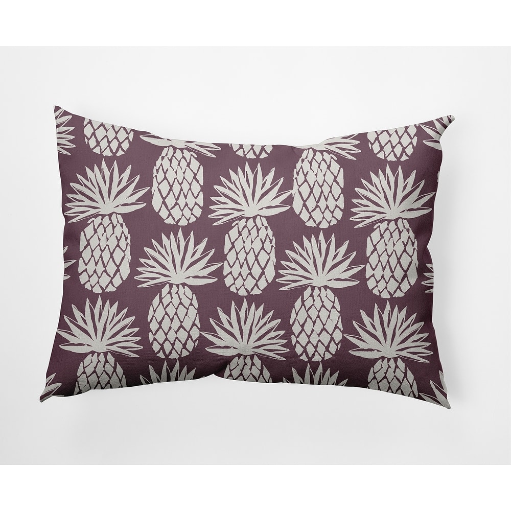 Pineapple Pattern Nautical Indoor/Outdoor Throw Pillow
