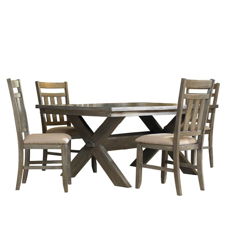 Chester 5-Piece Rustic Farmhouse Dining Set