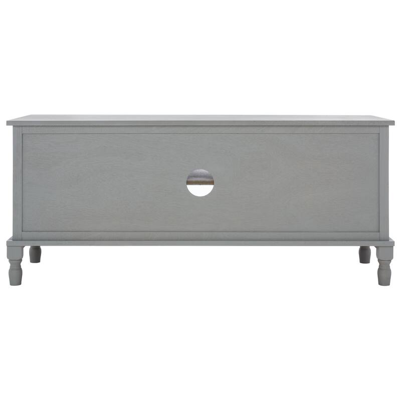SAFAVIEH Ashlea 2 Door 1 Shelf Media Stand - 47" W x 16" D x 20" H - 47Wx16Dx20H - Distressed Grey
