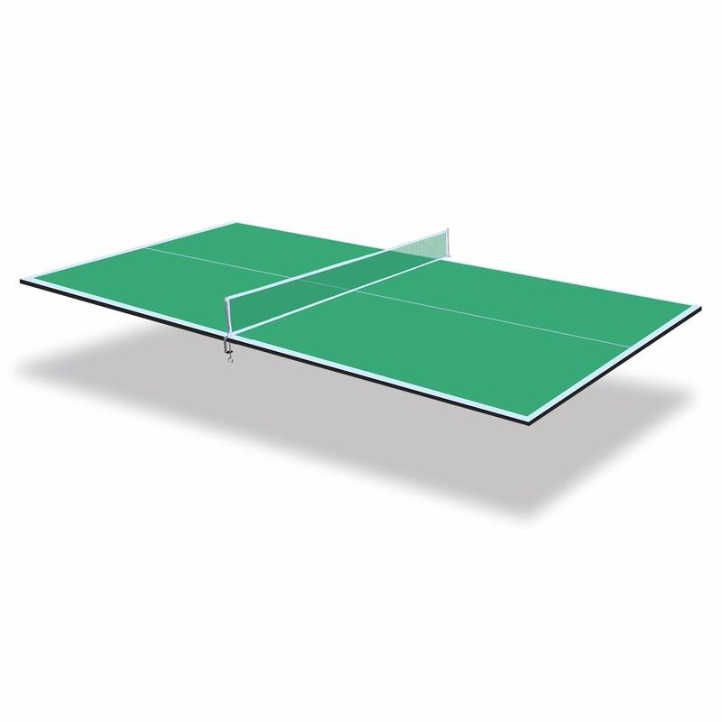 Foldable Ping Pong Conversion Top with Net & Post Included - Green