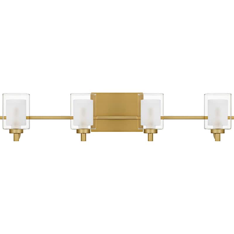 Brushed Gold Bathroom Vanity Light from the Kolt Collection - Brushed Gold